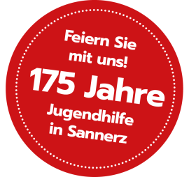 Button 175 Jahre Jugendhilfe in Sannerz